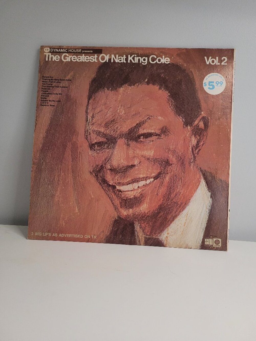 The Greatest of Nat King Cole Vol 2 Double LP Vinyl Record Dynamic House